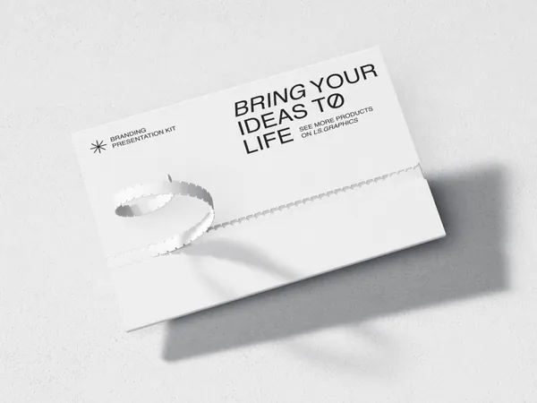 极简主义信封品牌设计提案贴图展示样机模板素材 Qubus: Brutal Stationery Mockups-4