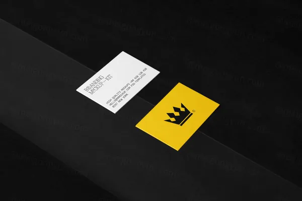 高端商务名片卡片品牌包装VI设计提案贴图展示样机模板 Branding Mockups-3