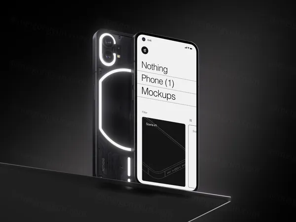 国外潮牌网红手机移动APP贴图UI展示样机模板素材 Nothing Phone Mockup-9