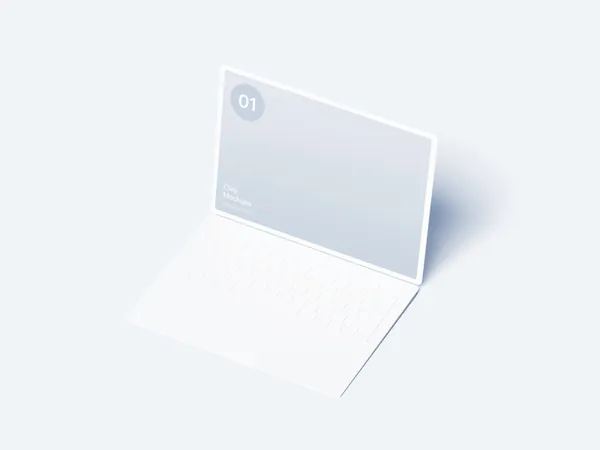 极简主义Apple笔记本电脑Web网页设计贴图展示样机模板 MacBook Laptop Clay Mockups-6