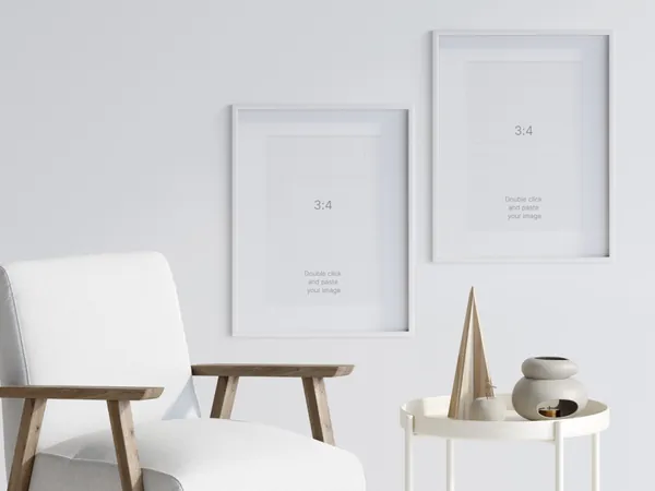 北欧极简艺术画框相框场景贴图展示样机模板素材 Frames Scene Creator-3