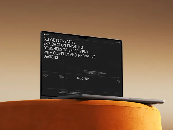 高质量北欧高雅家具装饰酒店陈设品牌网页设计贴图展示样机PSD模板-2