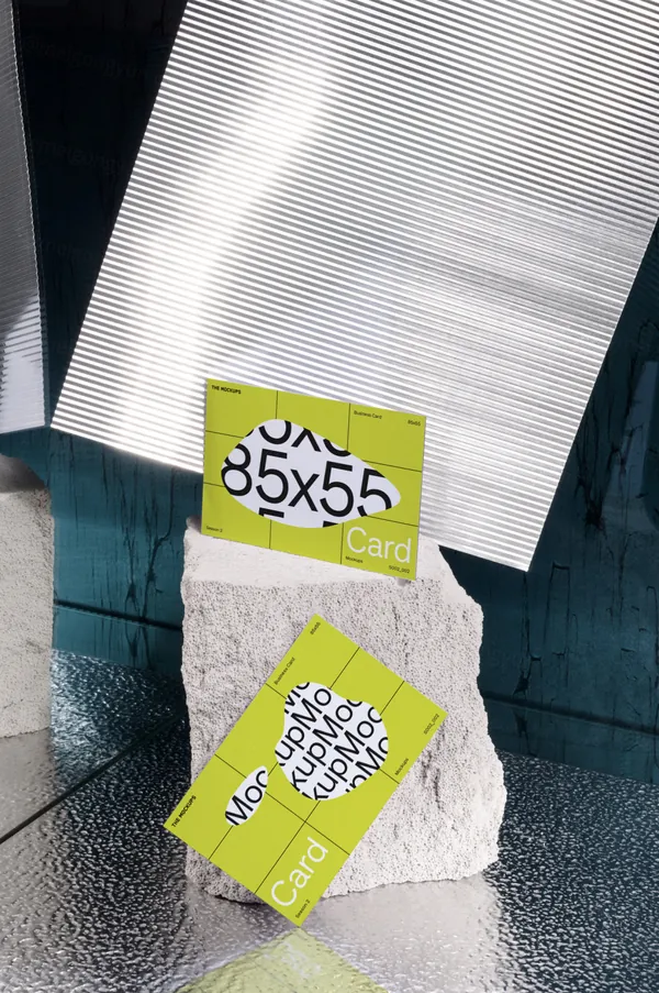 高质量实拍无CG企业品牌名片设计贴图展示样机模板 TM COLOUR 005