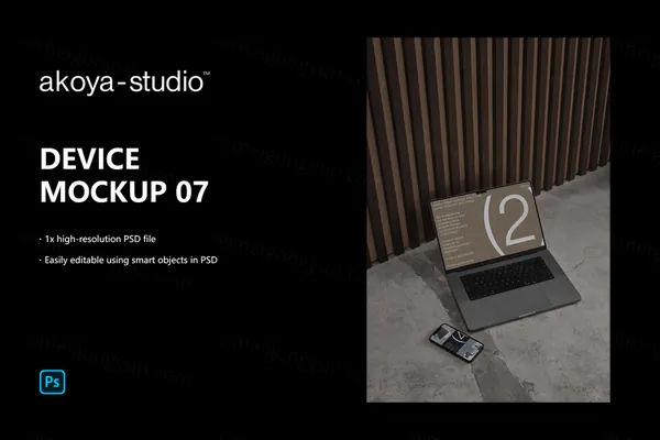 高质量苹果笔记本实拍无CG场景Web设计提案贴图展示样机模板 DEVICE MOCKUP-5