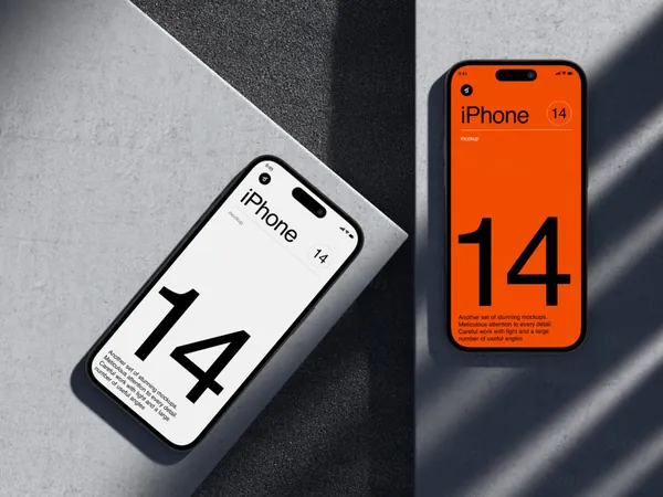 高质量苹果手机创意场景APP设计UI贴图展示样机模板 F - iPhone 14 Pro Max Mockups-13