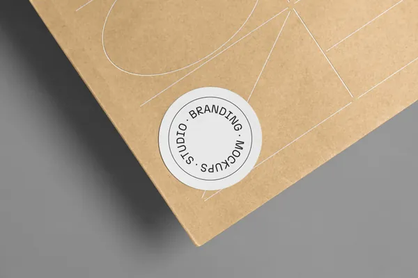 高质量贴纸标签工作室品牌VI设计提案贴图展示样机模板 Studio Branding Mockups-1
