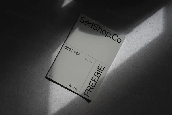 高级阴影传单单页海报宣传单设计贴图展示样机模板 S004-029