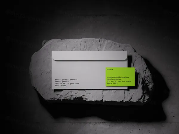 信封工业风地产建筑企业品牌设计VI提案贴图展示样机模板 Luiro Branding Mockups-5