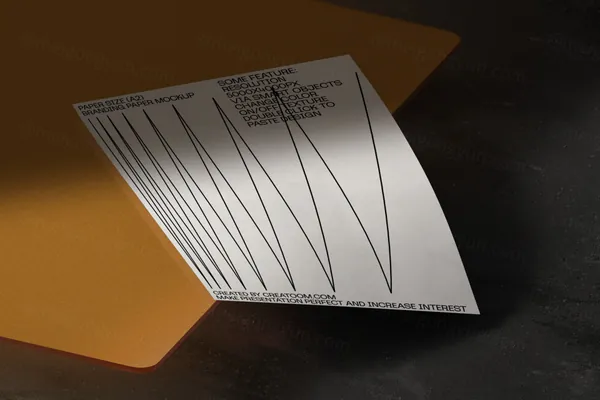 高质量极简主义宣传单海报设计贴图展示样机模板 Poster  Paper mockup-15