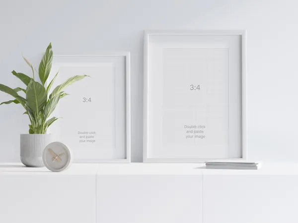 北欧极简艺术画框相框场景贴图展示样机模板素材 Frames Scene Creator-7