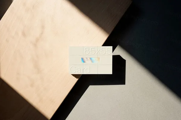 高质量起凸钢印名片设计贴图展示样机模板 S001-002 - Business Card