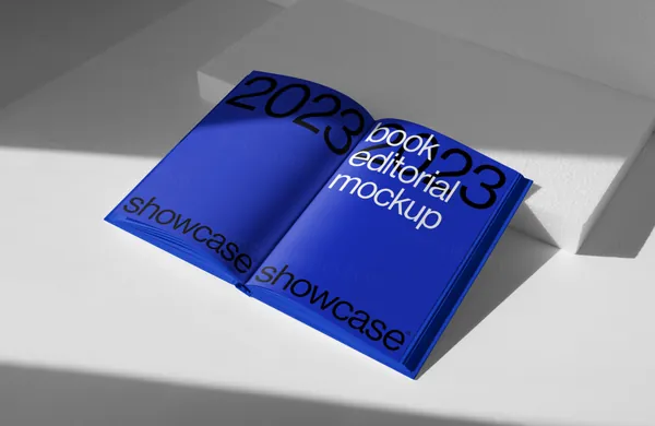 高质量画册杂志书籍设计排版贴图展示样机模板 S05 - Book Mmockup