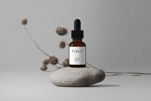 高质量滴管美容化妆品品牌包装设计贴图展示样机模板 Cosmetics mockup-1