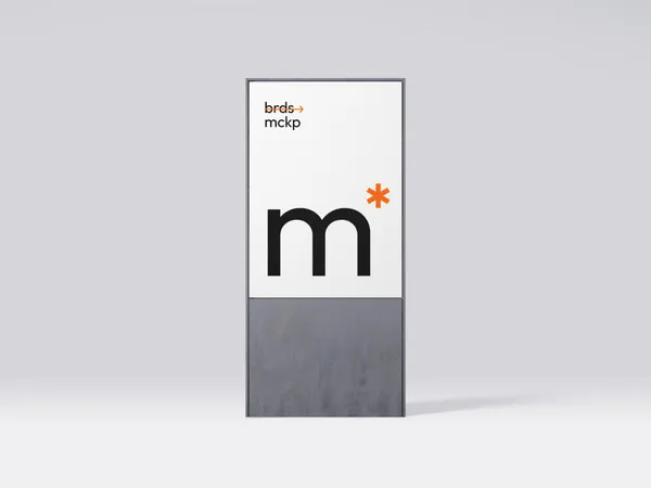 高质量极简主义高档场所导视系统展架海报设计提案贴图展示样机模板 Boards Mockups-2