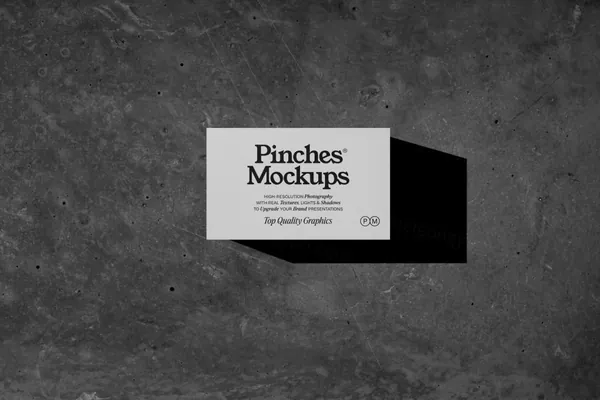 高质量实拍商务名片企业品牌设计提案贴图展示样机模板素材 Businesses Card Mockup-1