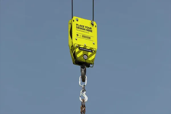 户外工地起重机挂钩建筑公司企业品牌设计VI提案展示样机模板 Construction Mockup-1