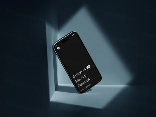 高质量苹果手机创意场景APP设计UI贴图展示样机模板 A - iPhone 14 Pro Mockups-4