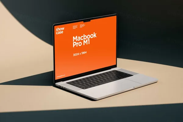 高端物流快递公司企业官网品牌设计提案贴图展示样机模板 T14_Macbook Pro Mockup