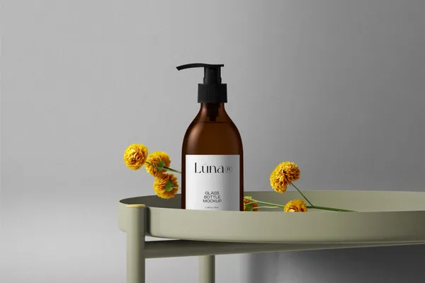 高质量美白防晒乳霜乳液美容化妆品品牌包装设计贴图展示样机模板 Cosmetics mockup-5