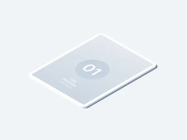 极简主义苹果平板等距视角APP设计UI贴图展示样机模板 iPad Pro Mockups-2