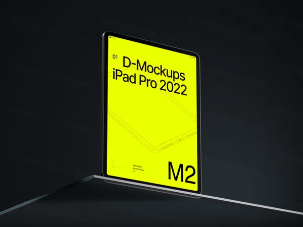 高质量苹果平板电脑创意场景网页设计Web贴图UI界面展示样机模板 D - iPad Pro Mockup-6